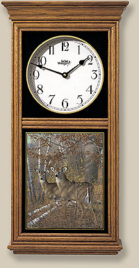 An Acute Pair-Whitetails Clock